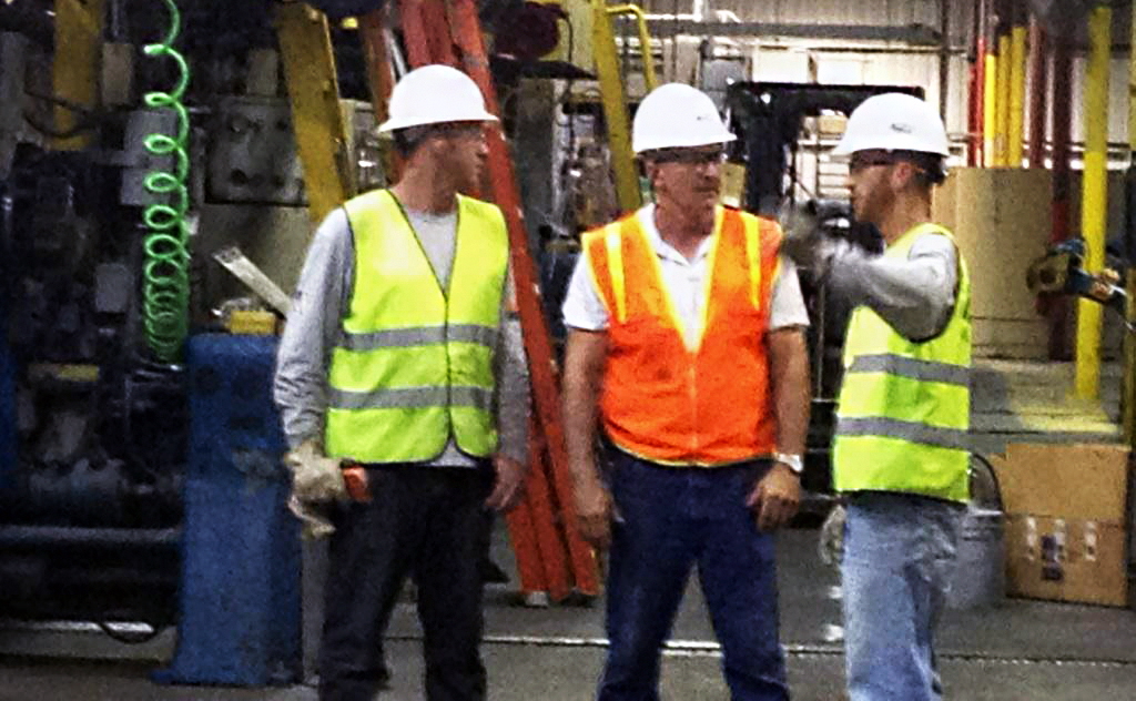 Dad, Jake, and Kable working the El Paso job